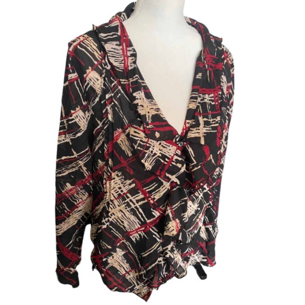 KATE LANDRY Women’s Long Sleeve Blouse Size XL - Picture 4 of 6